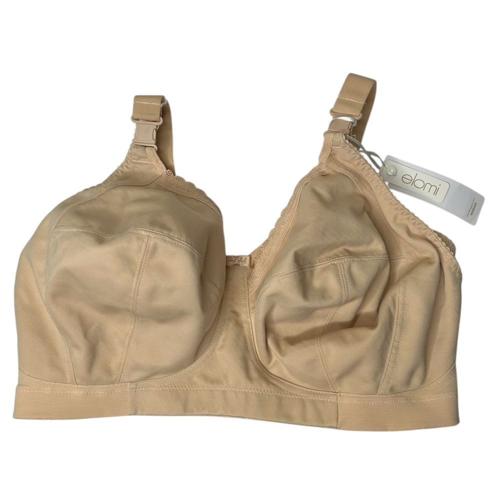 New Elomi unlined nursing wire free Cream Bra 34H